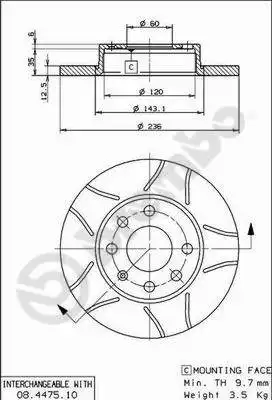 BREMBO 08.4475.75