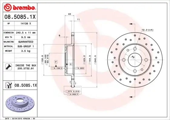 BREMBO 08.5085.1X