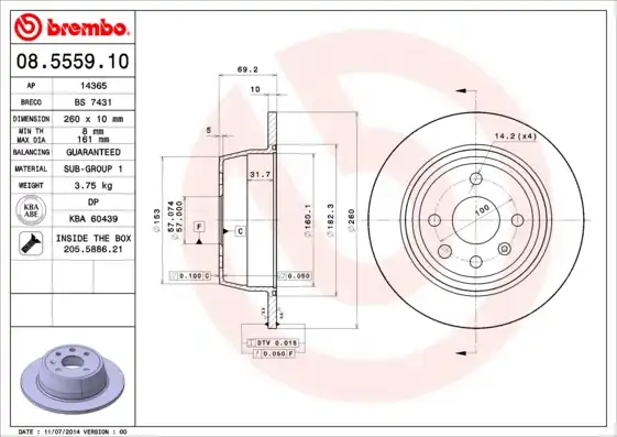 BREMBO 08.5559.10