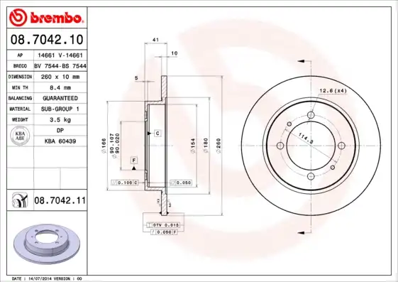 BREMBO 08.7042.11
