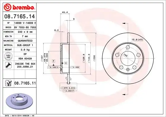 BREMBO 08.7165.11