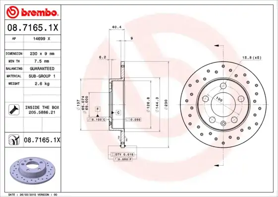 BREMBO 08.7165.1X