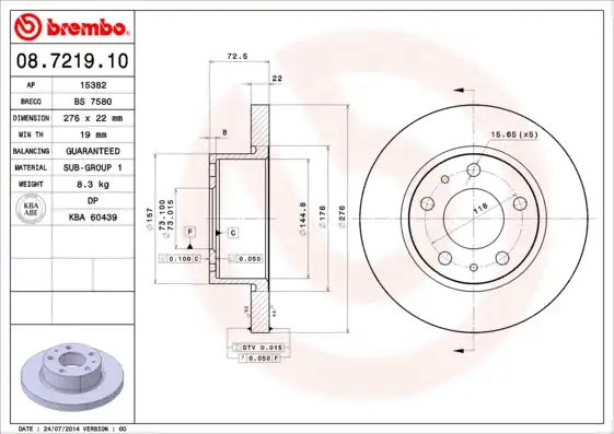 BREMBO 08.7219.10