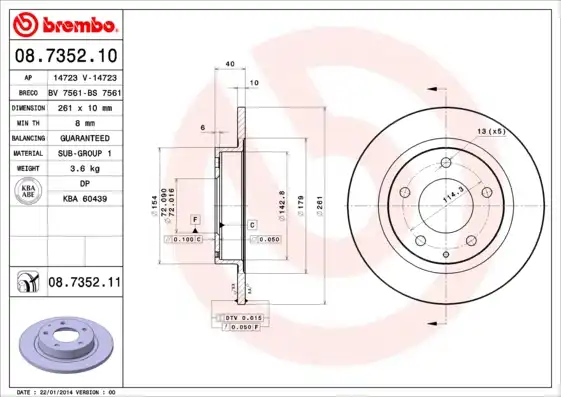 BREMBO 08.7352.11
