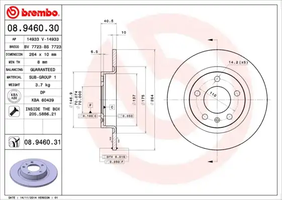 BREMBO 08.9460.31