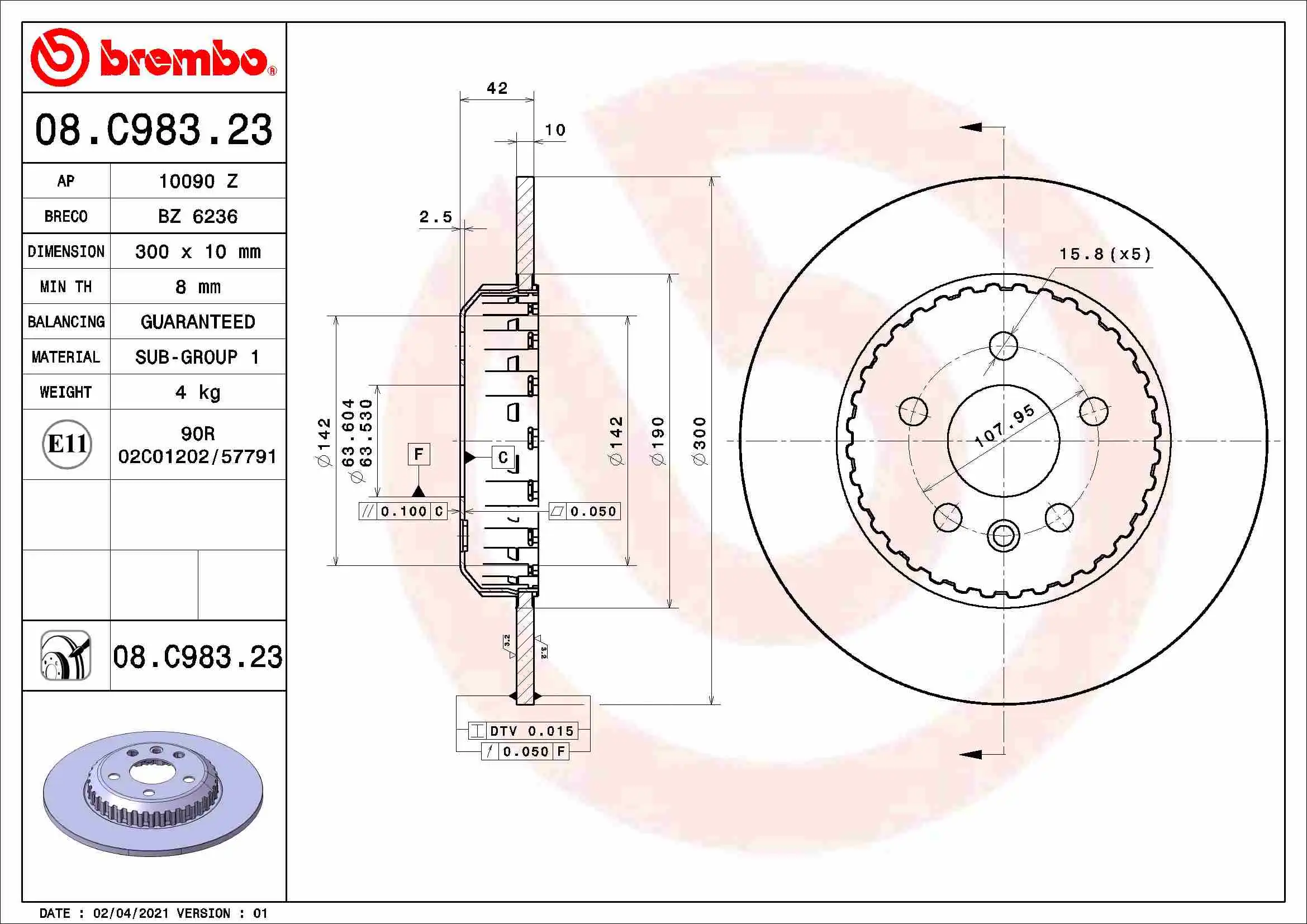 BREMBO 08.C983.23