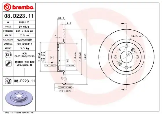 BREMBO 08.D223.11