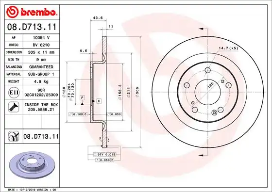 BREMBO 08.D713.11