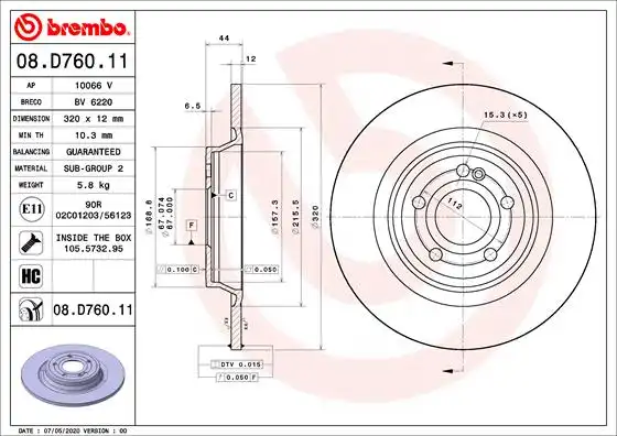 BREMBO 08.D760.11