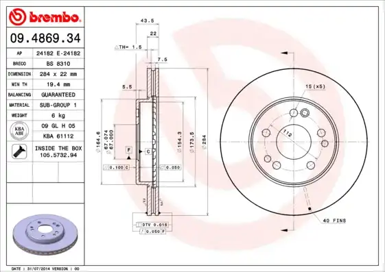 BREMBO 09.4869.34