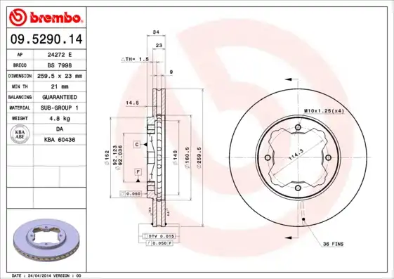 BREMBO 09.5290.14