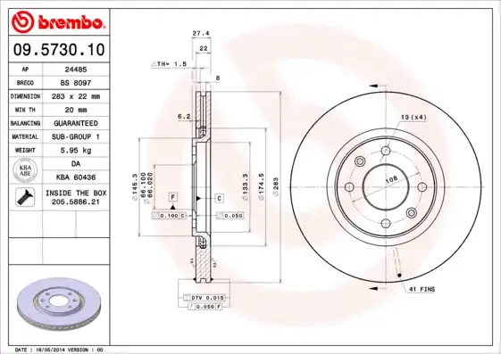 BREMBO 09.5730.10