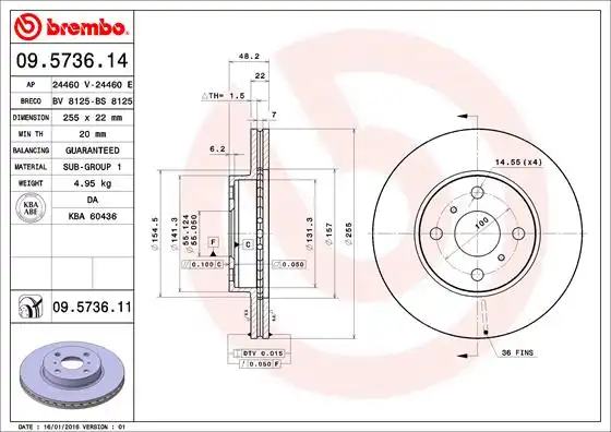 BREMBO 09.5736.11