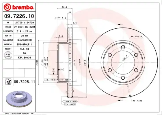 BREMBO 09.7226.11