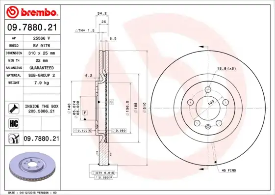 BREMBO 09.7880.21