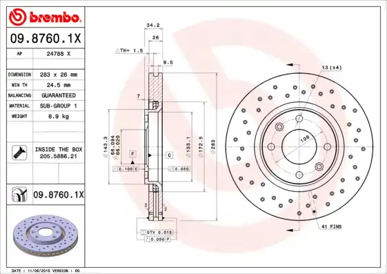 BREMBO 09.8760.1X