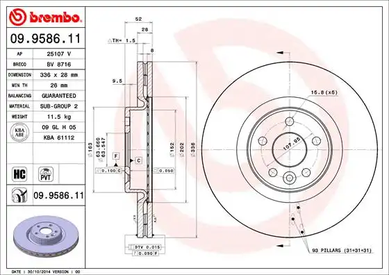 BREMBO 09.9586.11