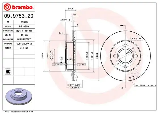 BREMBO 09.9753.21
