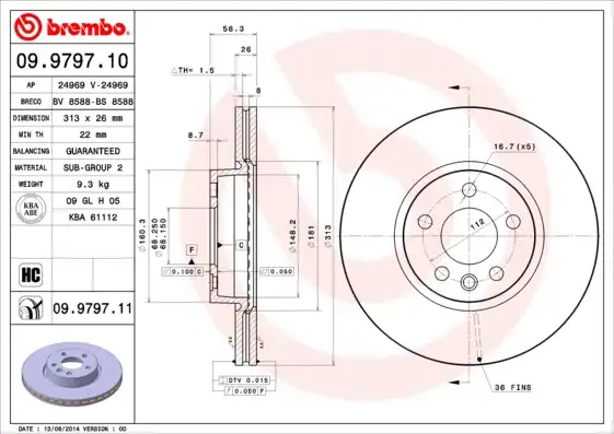 BREMBO 09.9797.11
