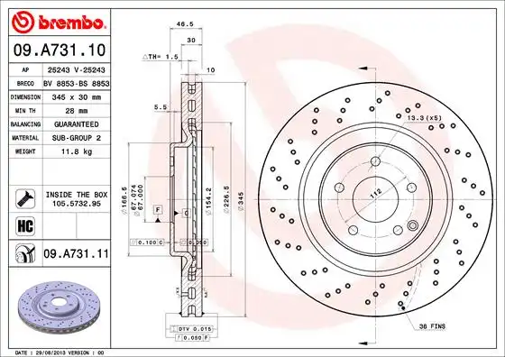 BREMBO 09.A731.11