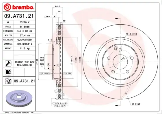 BREMBO 09.A731.21