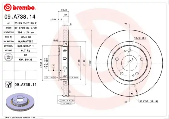BREMBO 09.A738.11