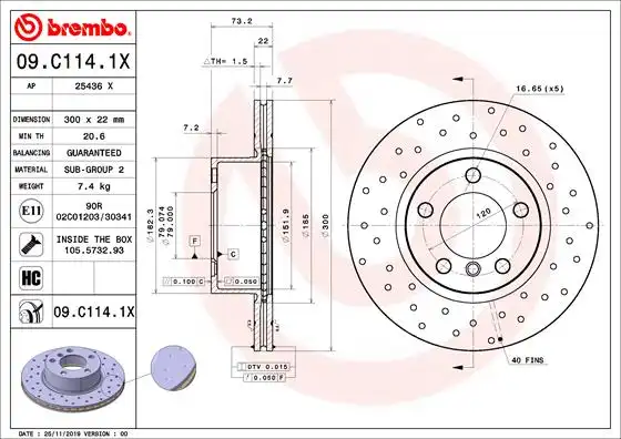 BREMBO 09.C114.1X