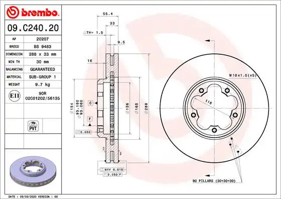 BREMBO 09.C240.20