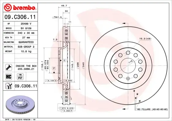 BREMBO 09.C306.11