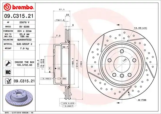 BREMBO 09.C315.21