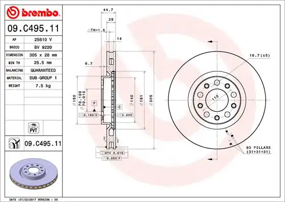 BREMBO 09.C495.11