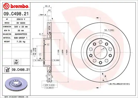 BREMBO 09.C498.21
