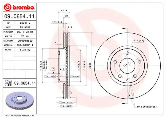 BREMBO 09.C654.11
