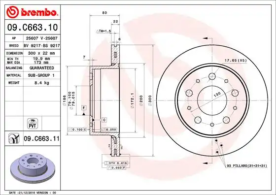 BREMBO 09.C663.11