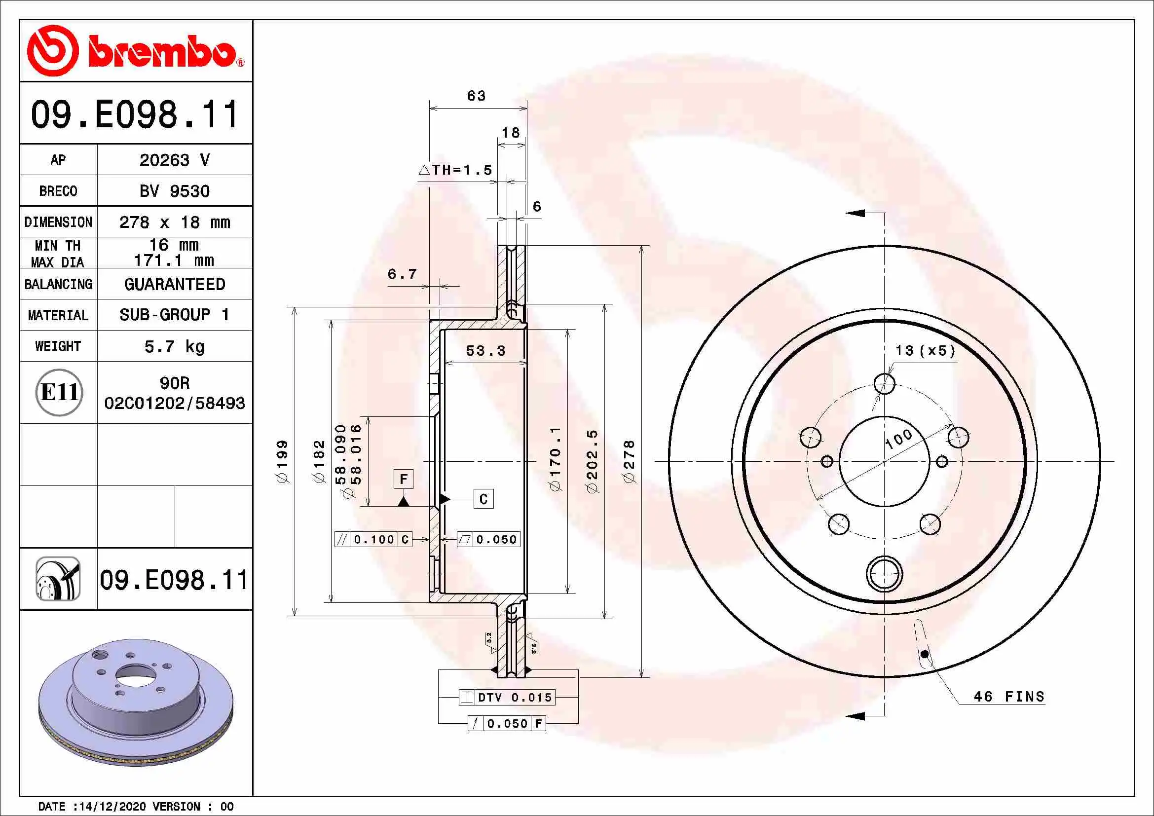 BREMBO 09.E098.11