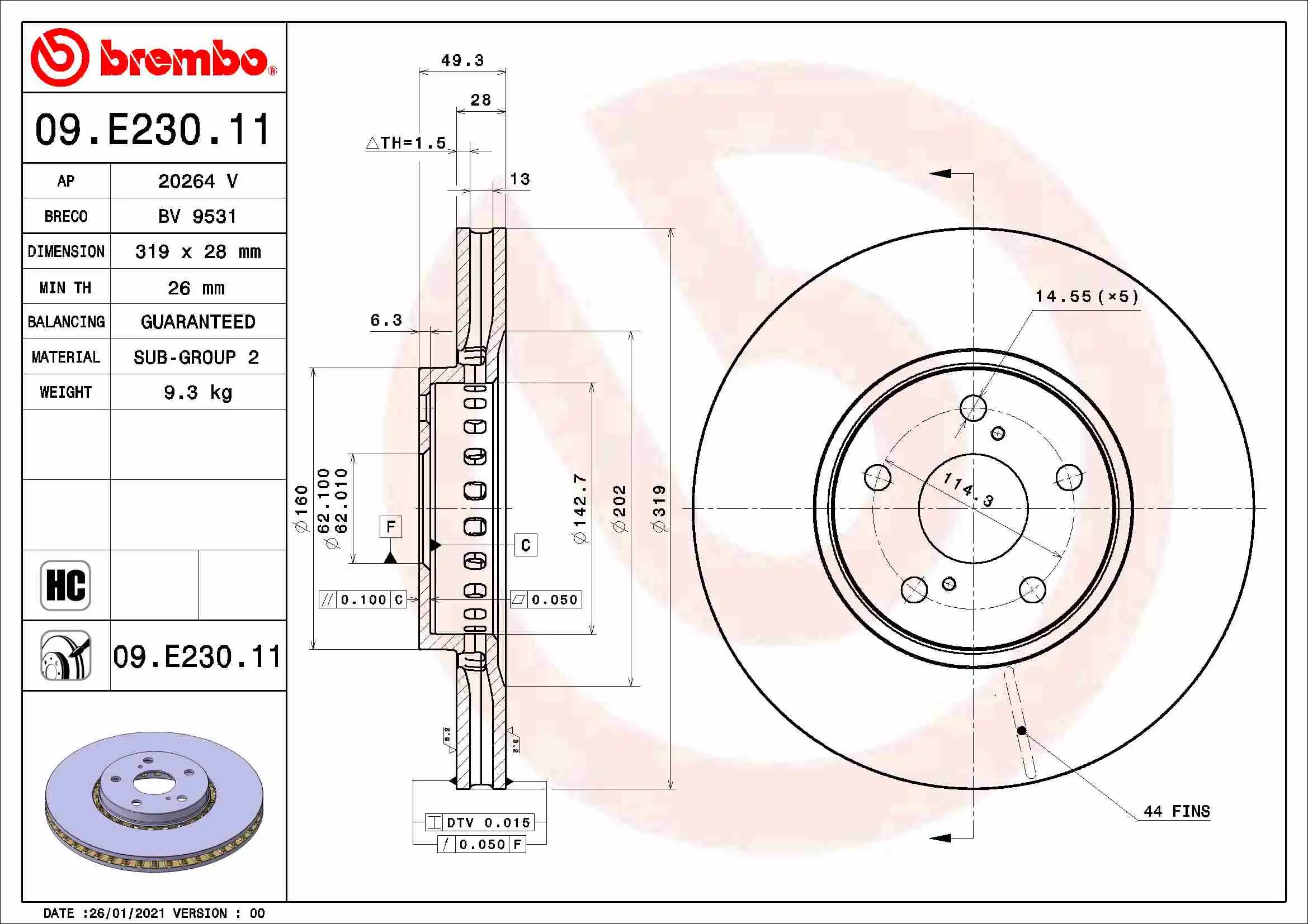 BREMBO 09.E230.11