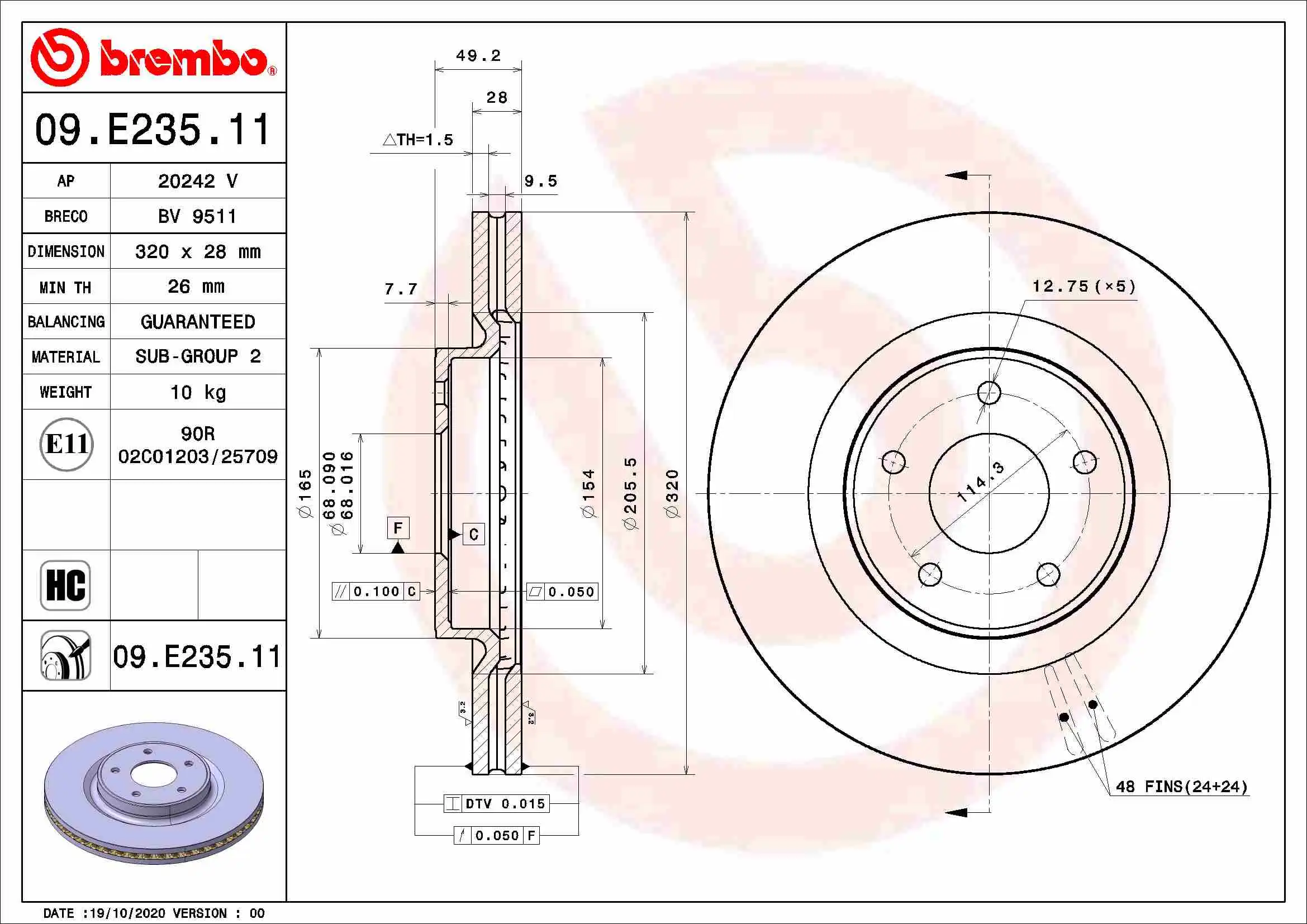 BREMBO 09.E235.11