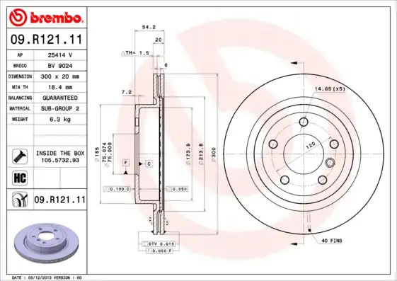 BREMBO 09.R121.11