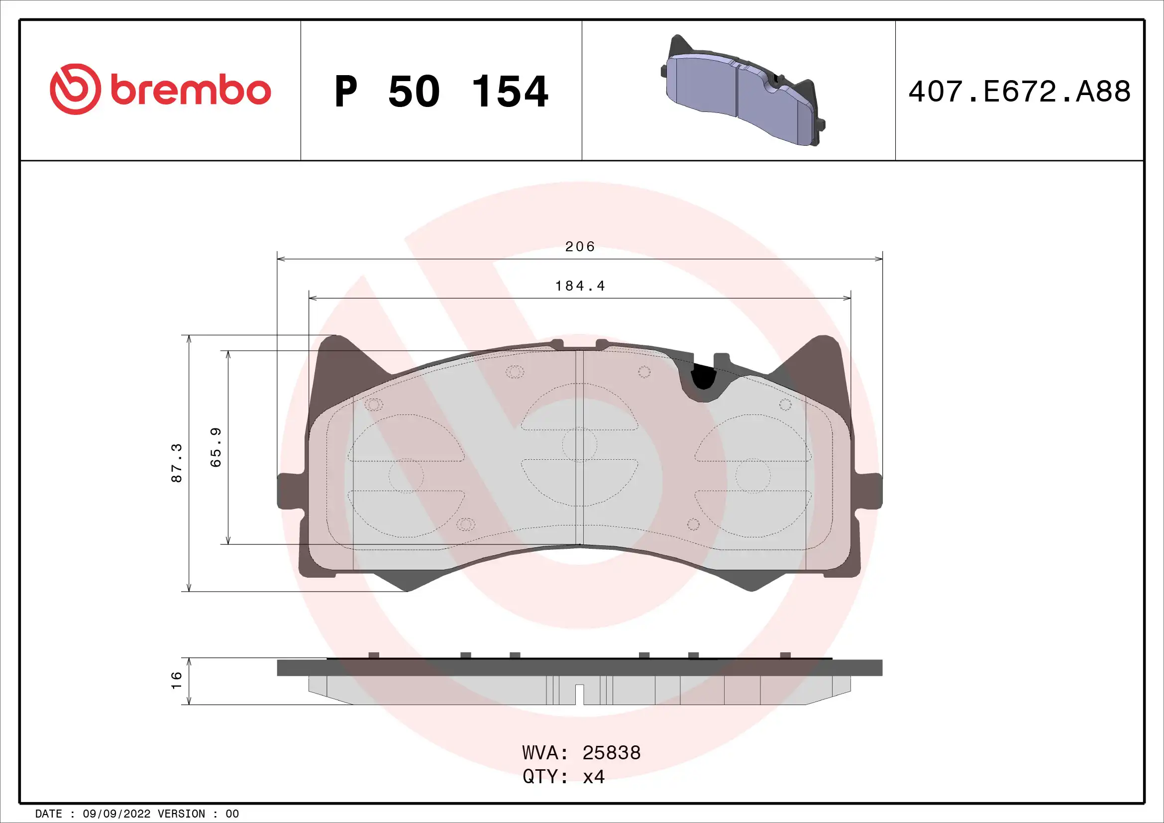 BREMBO P 50 154