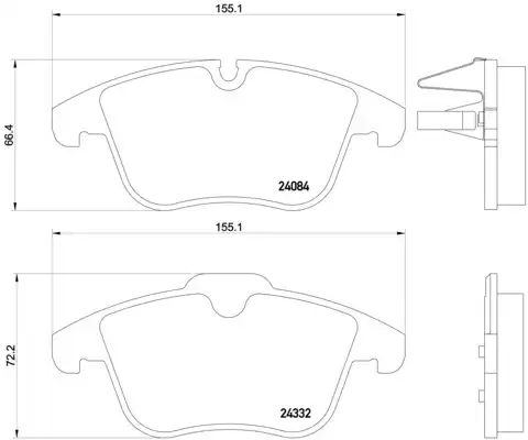 BREMBO P 61 106X