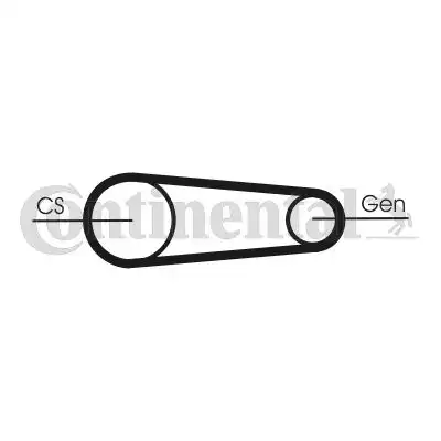 CONTITECH 6PK842 ELAST T1