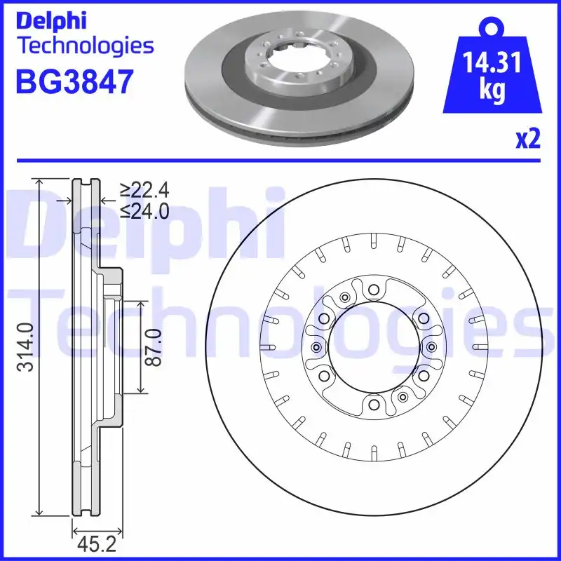 DELPHI BG3847