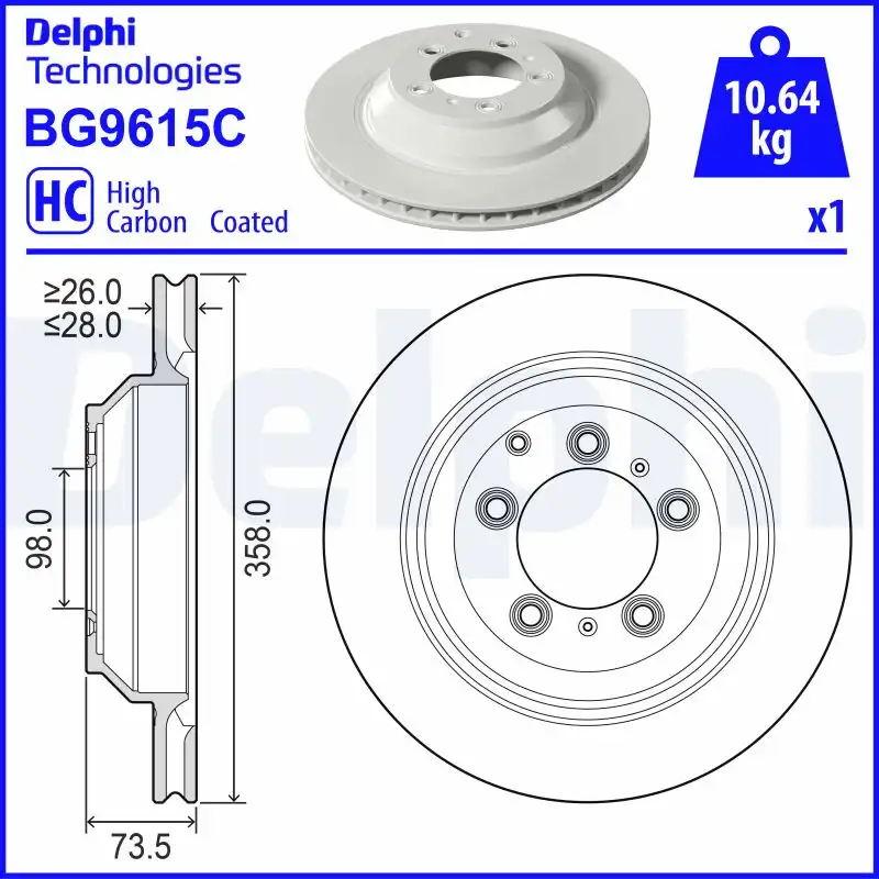 DELPHI BG9615C