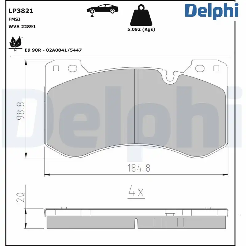 DELPHI LP3821