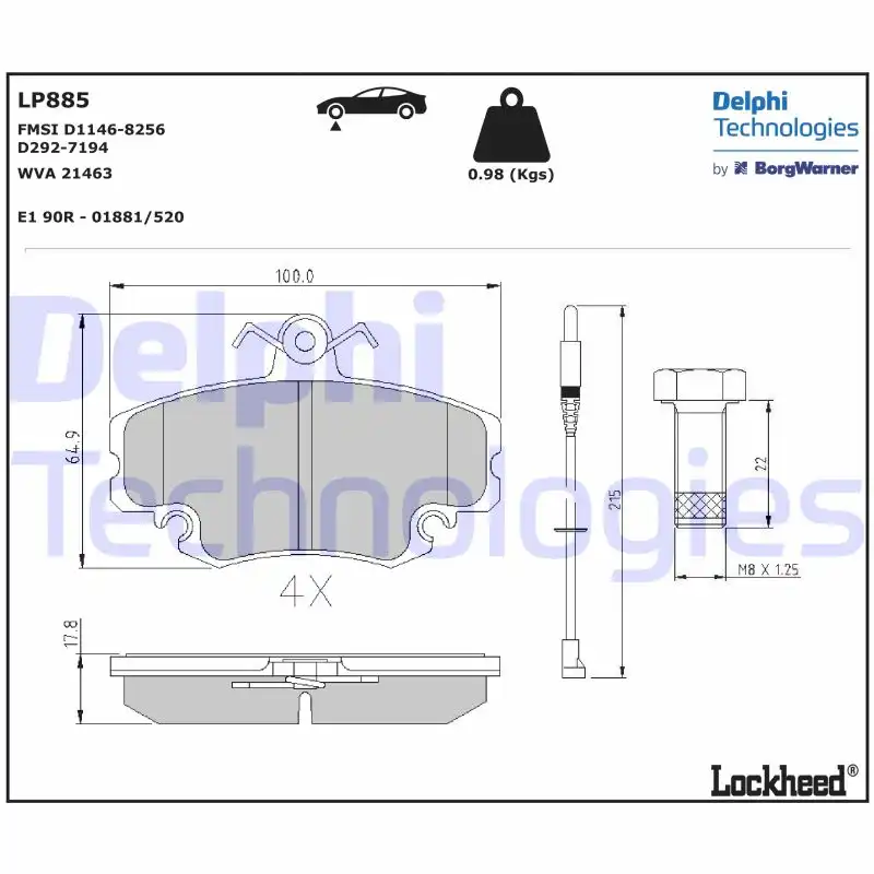 DELPHI LP885