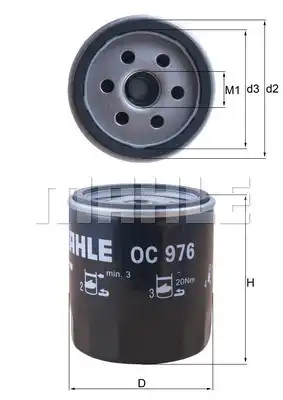 MAHLE OC 976